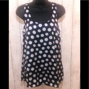 Michael Kors Navy polka dot tank - size L